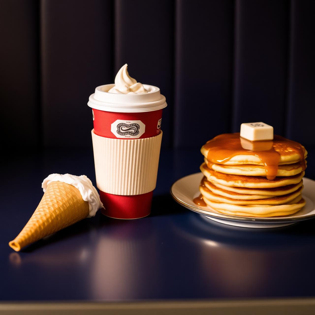 Fresh coffee, soft-serve ice cream and pancakes at Nine Drive